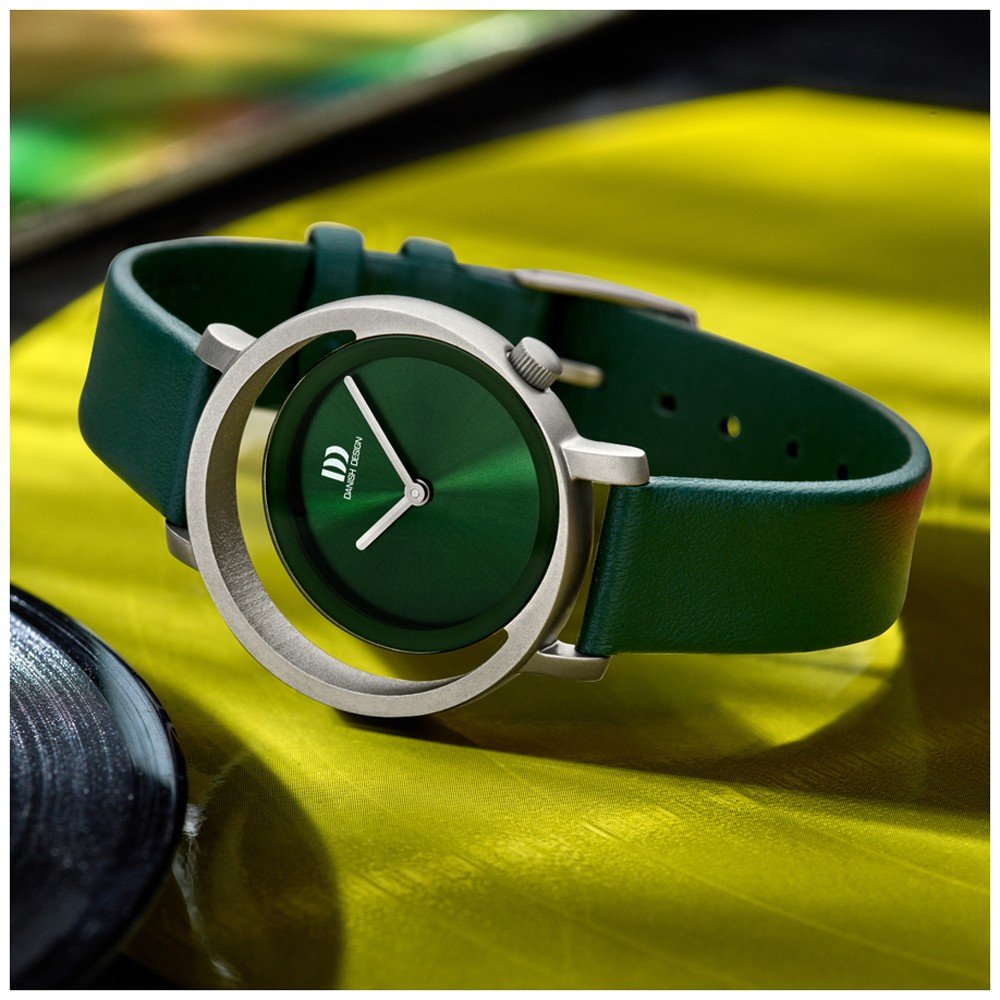 Danish design dames horloge groene wijzerplaat - IV33Q1271