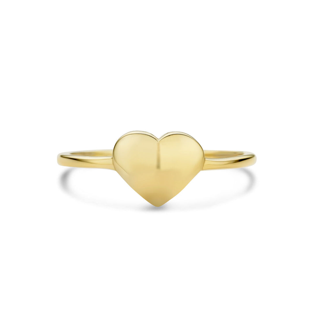 ring hart 14K geelgoud