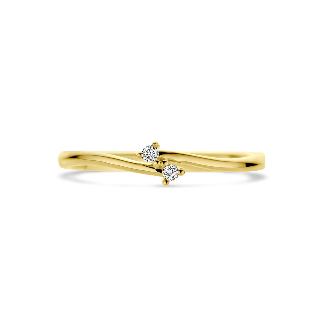 ring diamond 0.03ct h si 14K yellow gold