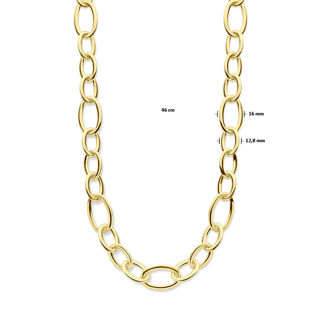necklace 16 mm 46 cm 14K yellow gold