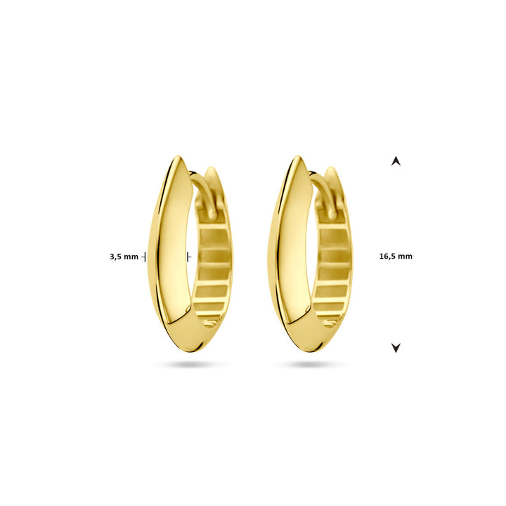 drop earrings 14K yellow gold