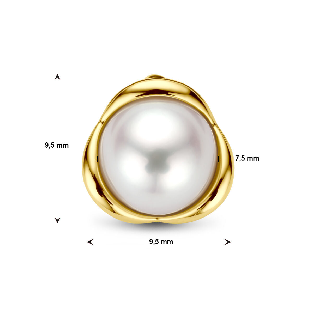 pendant pearl 14K yellow gold