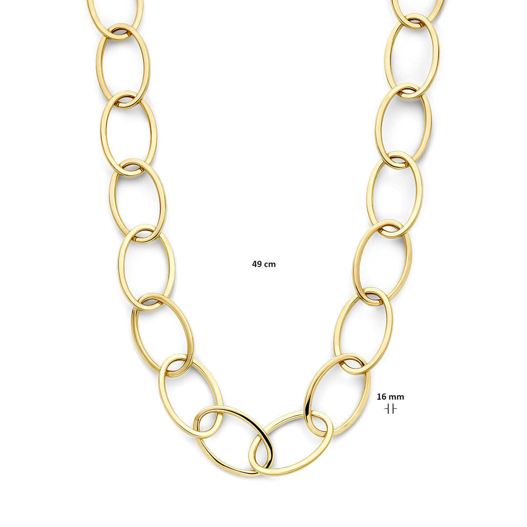 necklace 16 mm 50 cm 14K yellow gold