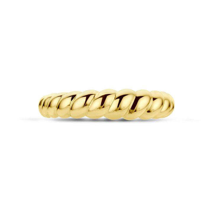 ring turned 14K yellow gold