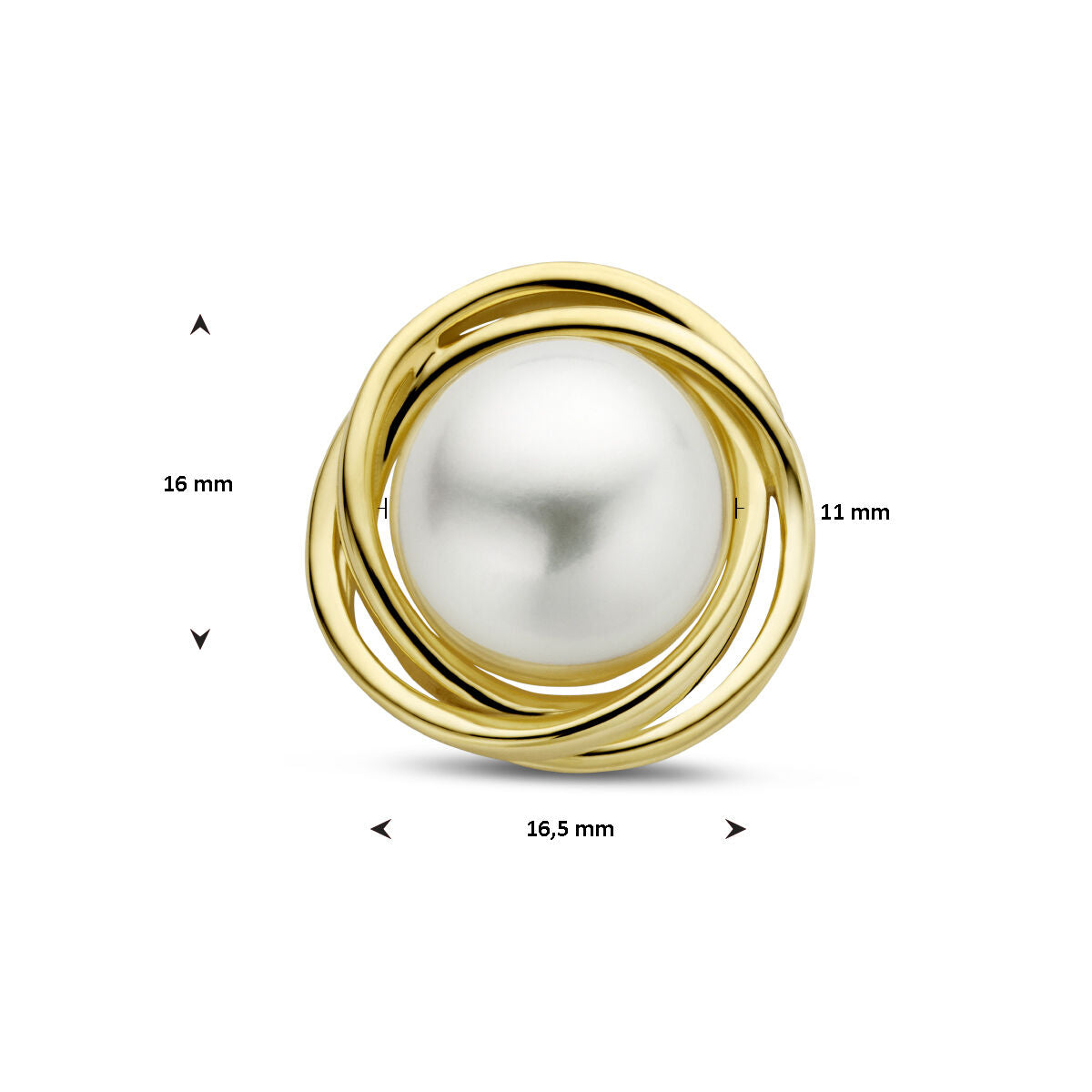 pendant pearl 14K yellow gold