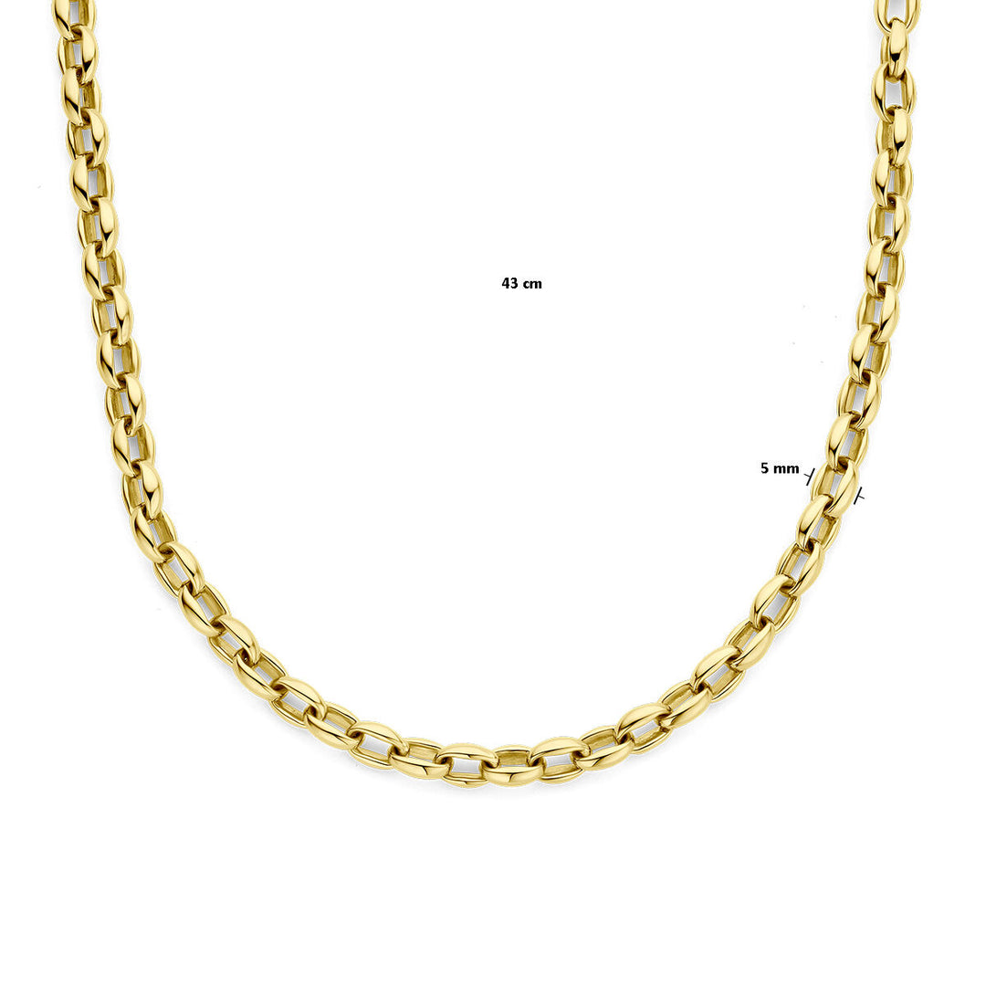 necklace 5.0 mm 43 cm 14K yellow gold