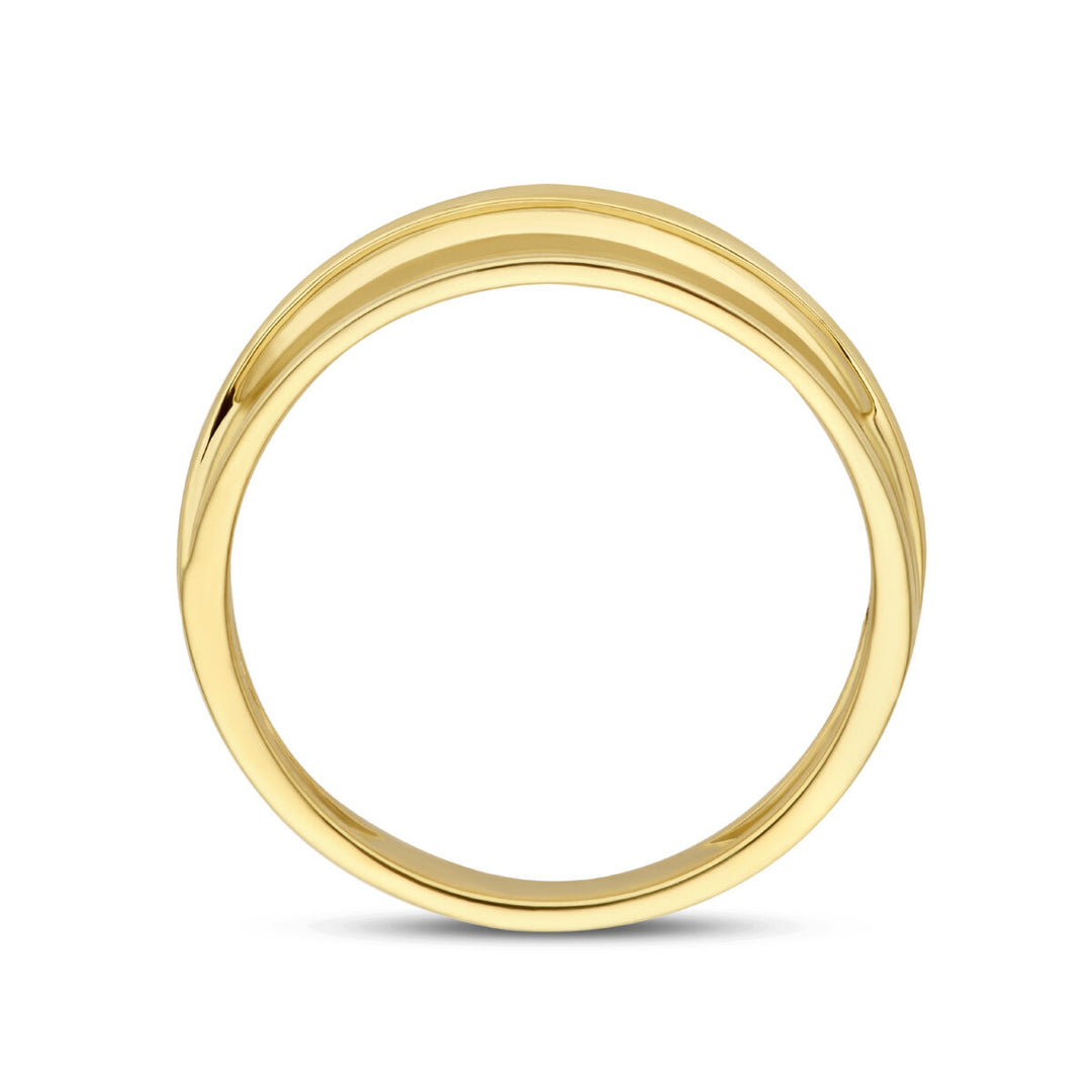 ring polish/matt 14K yellow gold