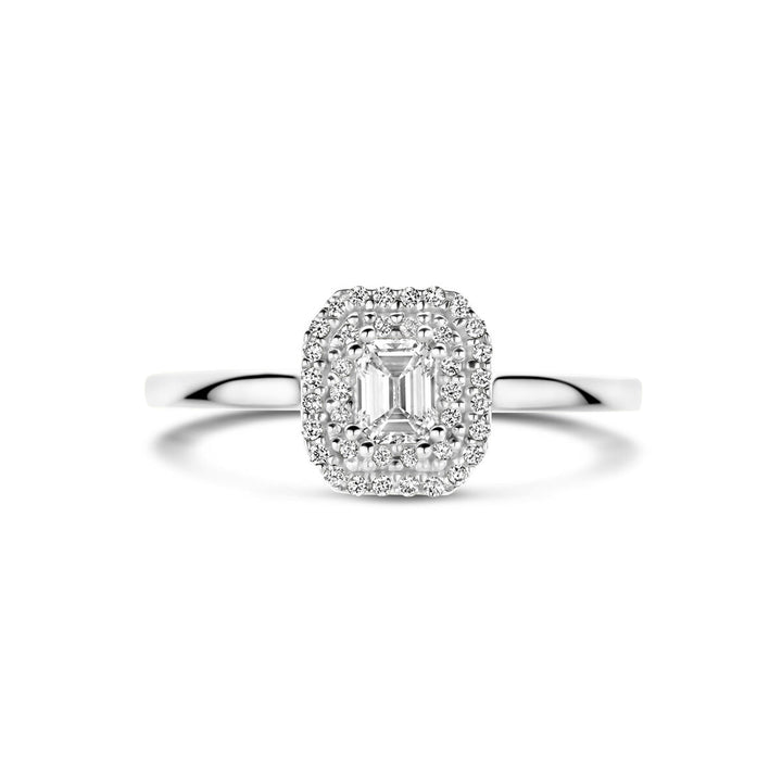 ring diamant 0.36ct h si 14K witgoud