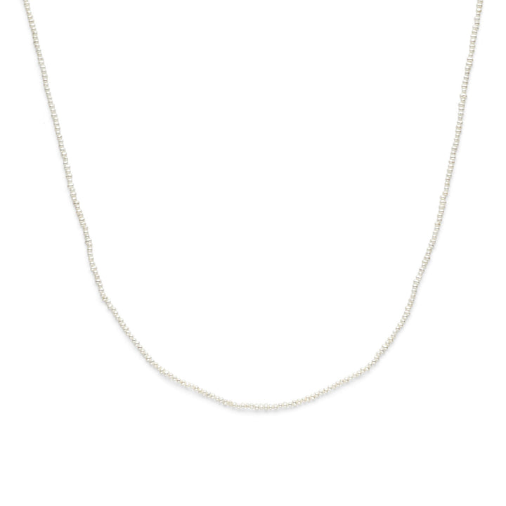 collier parels 41 - 45 cm zilver gerhodineerd