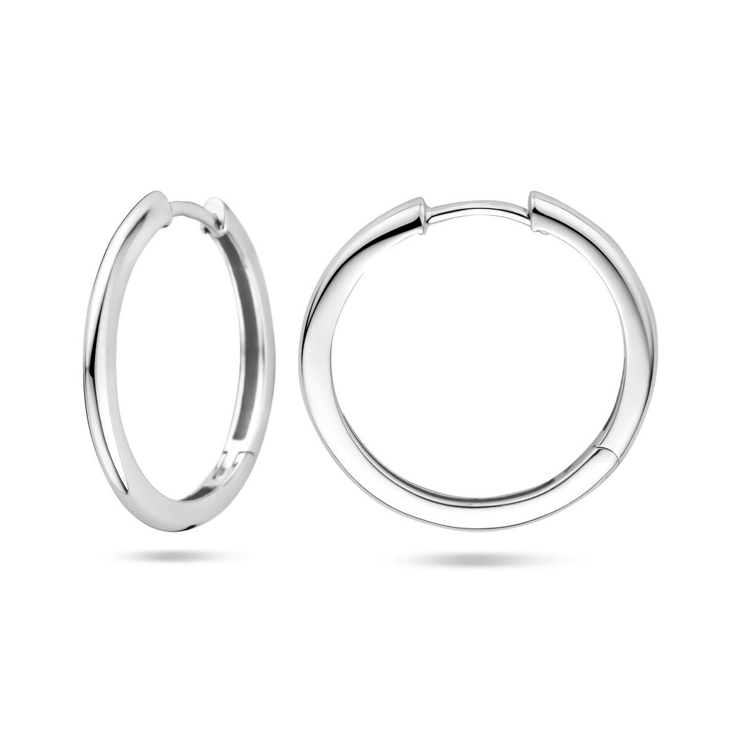 klapoorringen 2,0 mm zilver gerhodineerd