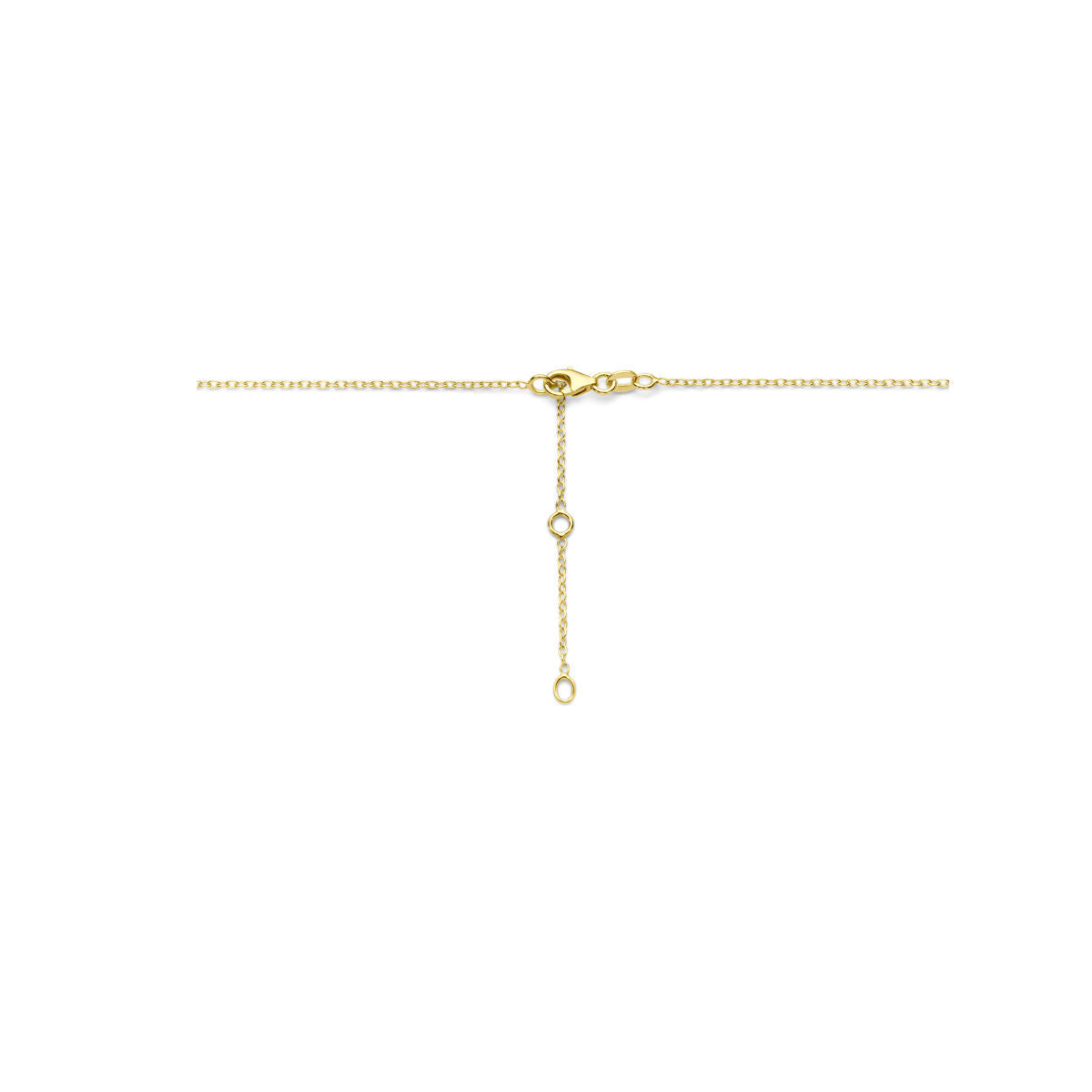 Gouden dames ketting hartjes 14K