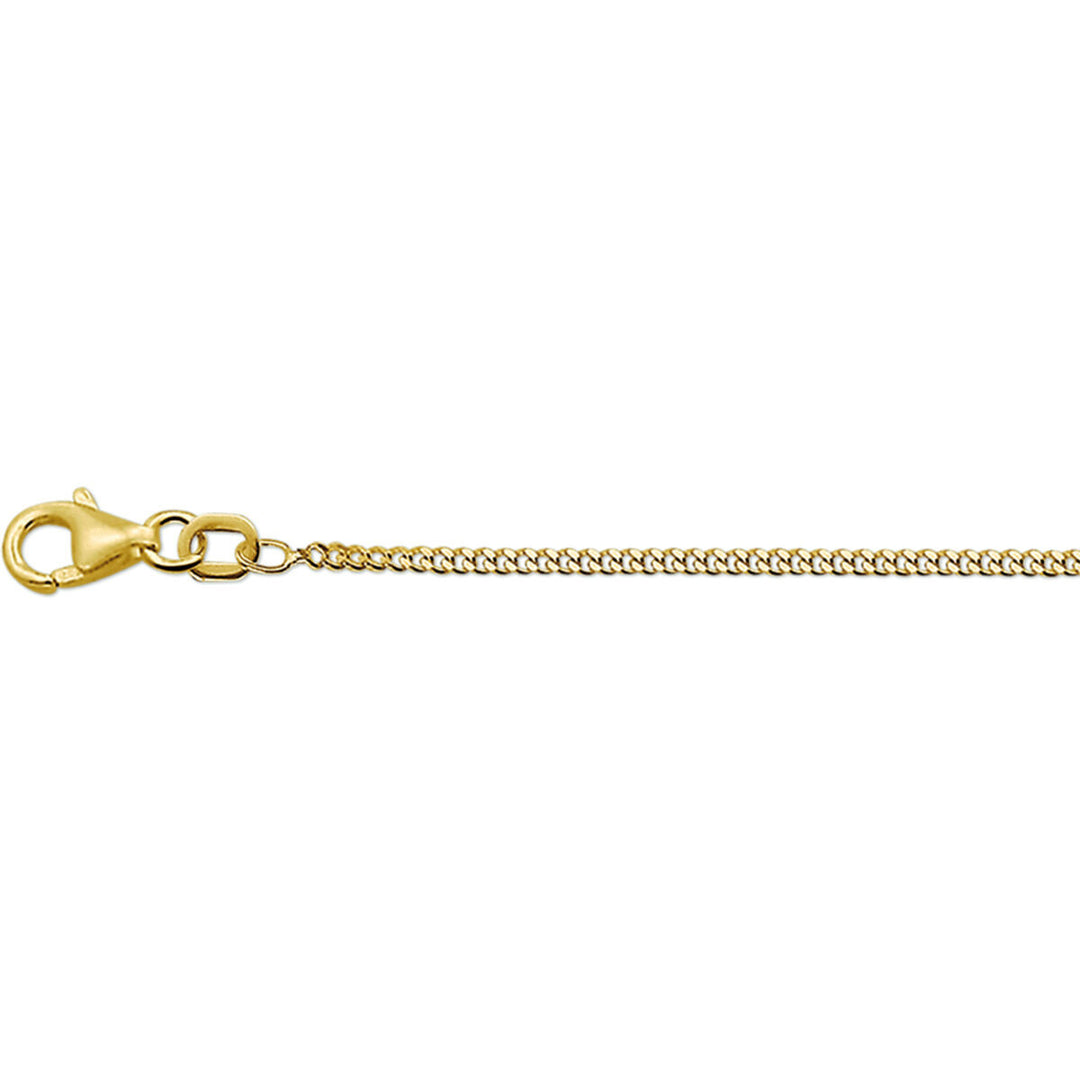 Gouden ketting heren - collier gourmette 4-zijdes geslepen 1,6 mm 14K