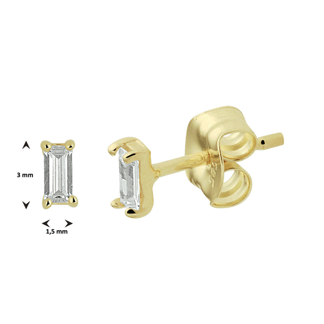 Ohrstecker Zirkonia 14K Gelbgold