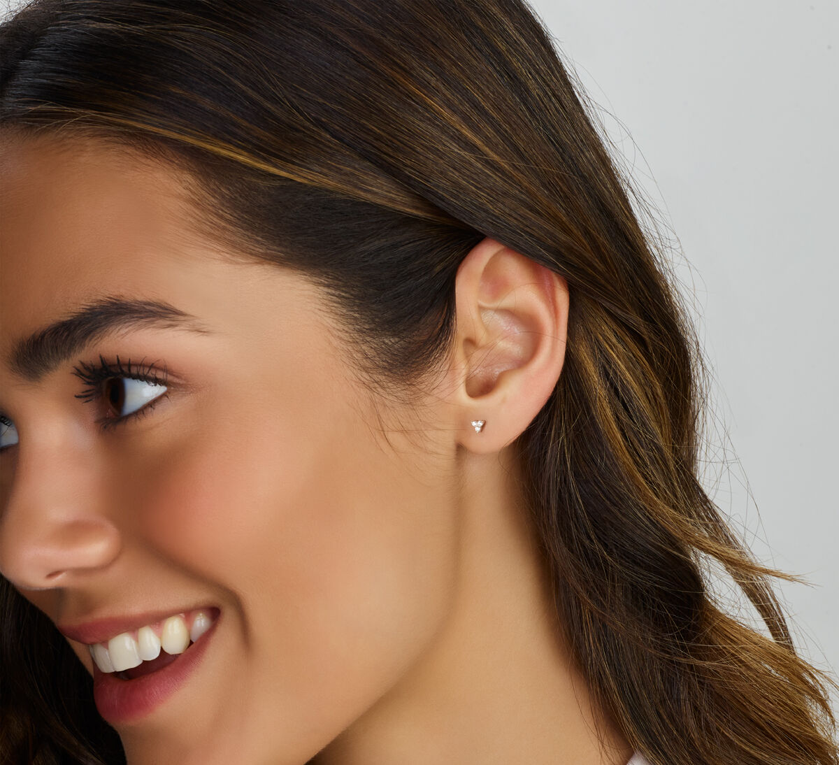 oorknoppen zirkonia zilver gerhodineerd
