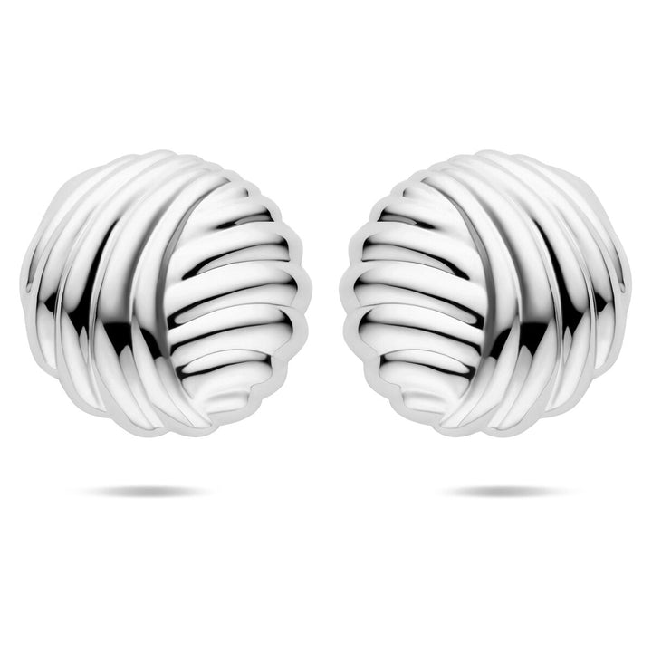 oorknoppen 35 mm zilver gerhodineerd