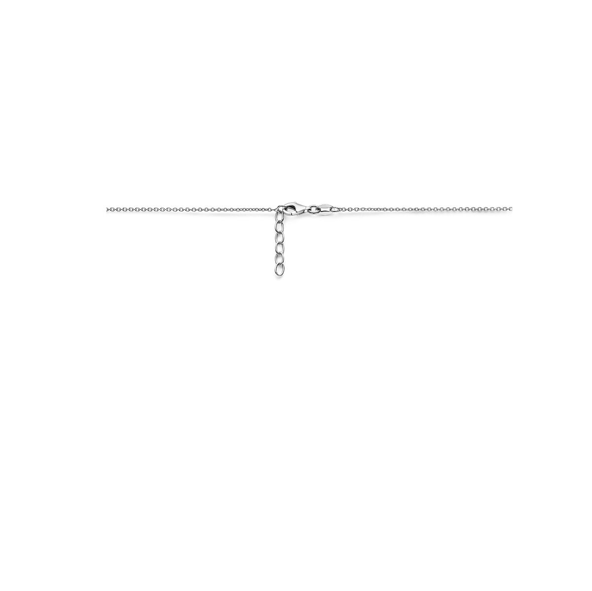 necklace hearts 36 + 2 cm silver rhodium plated