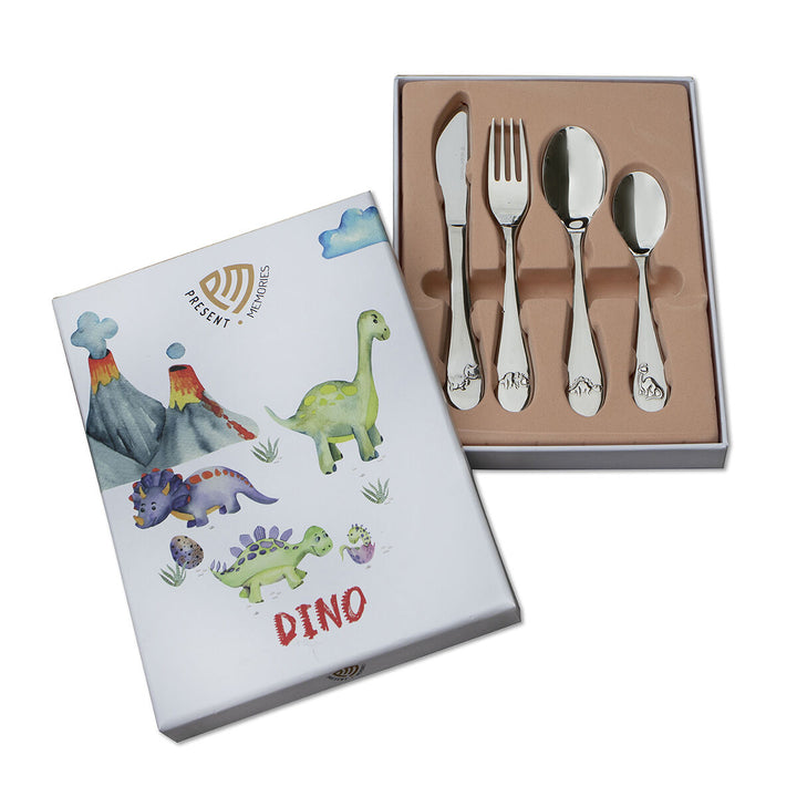 children's cutlery dino stainless steel