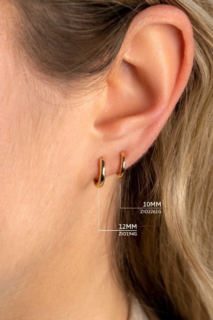 Zinzi Oorbellen Gold Plated Zio194 G