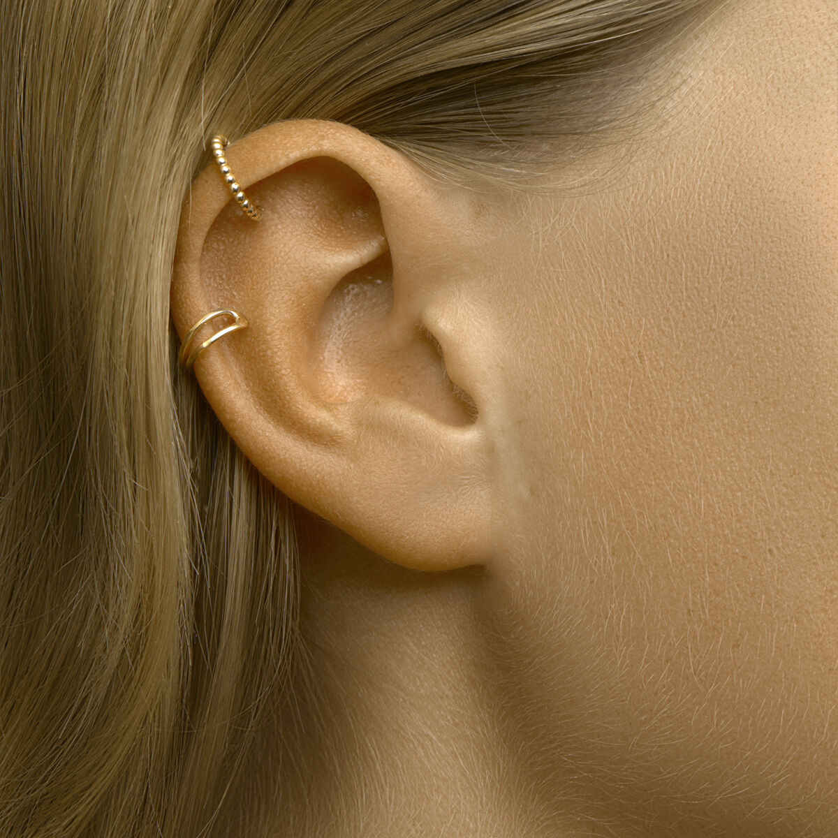 earcuff per stuk 14K geelgoud