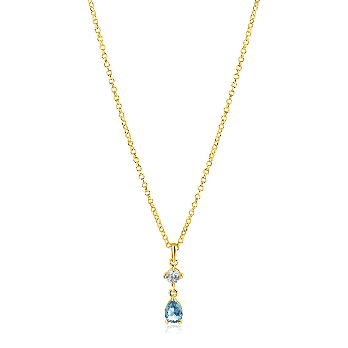 Zinzi ketting gold plated ZIC2744