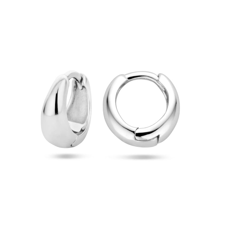 klapoorringen zilver gerhodineerd