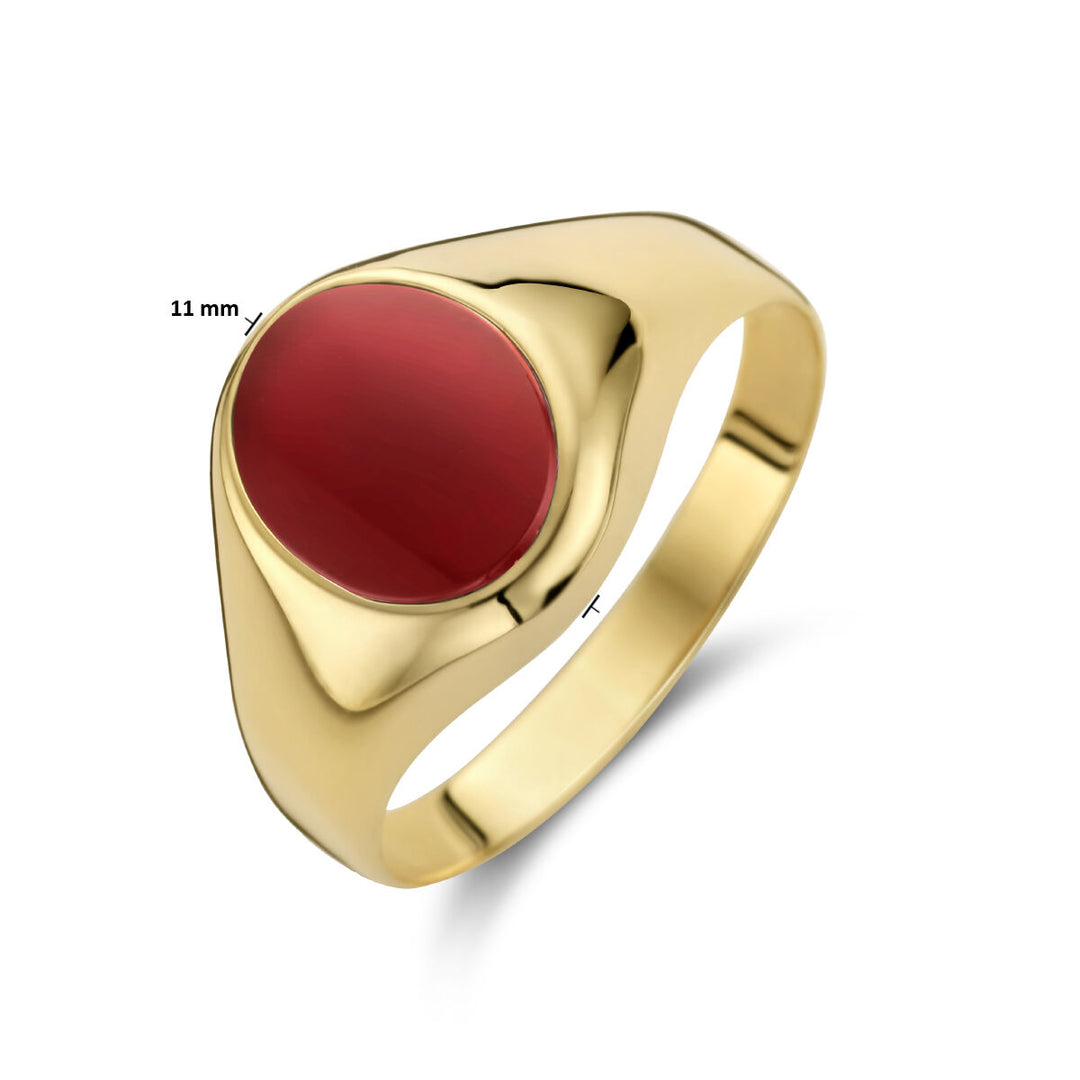 Siegelring Karneol 14K Gelbgold