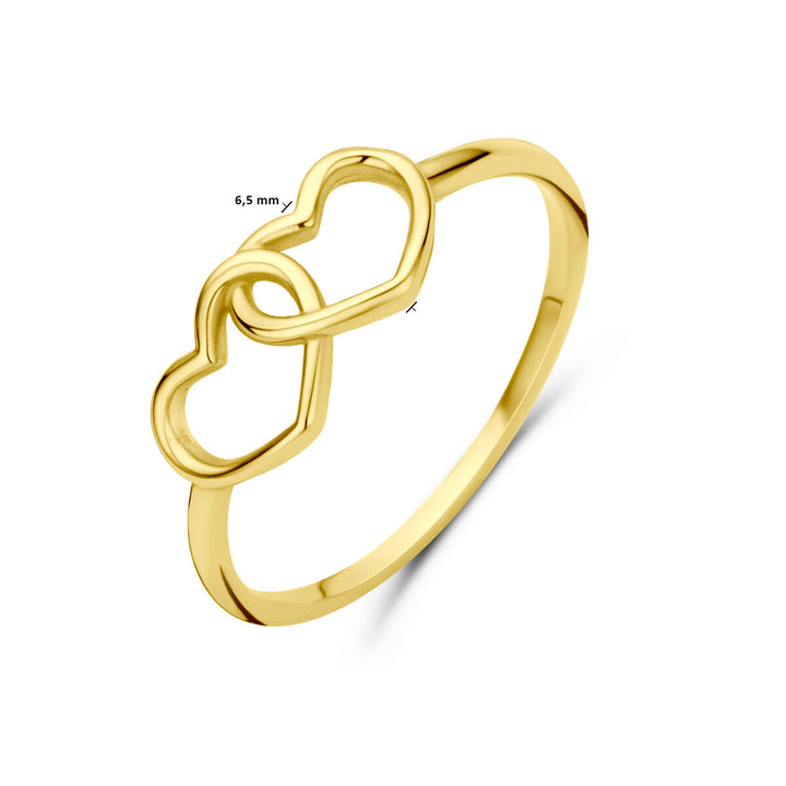 ring hearts 14K yellow gold