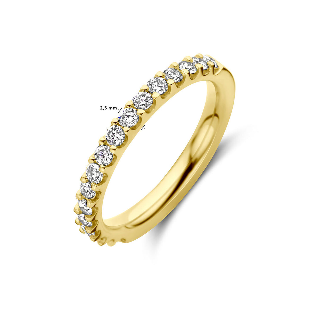 Ring Diamant 0,50 ct H SI 18 K Gelbgold