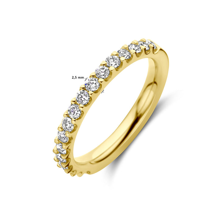 ring diamond 0.50ct h si 18K yellow gold