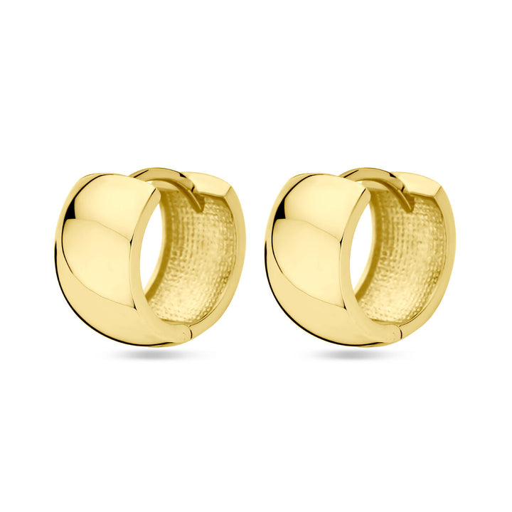 klapoorringen 15 mm 14K geelgoud