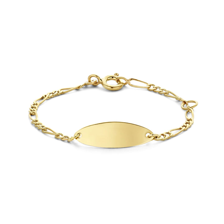 Baby bracelet gold plate 6.0 mm 9K