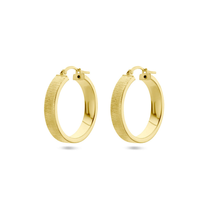 earrings poly/matte 1 micron silver gold plated (yellow)