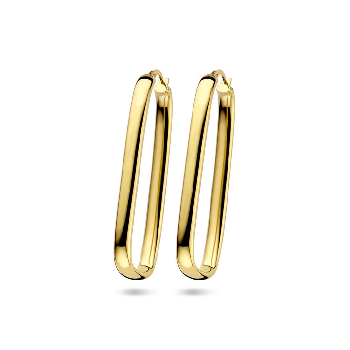 earrings paper clip Zilgold (yellow gold with silver core)