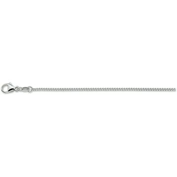 collier gourmette 4-zijdes geslepen 1,4 mm zilver gerhodineerd