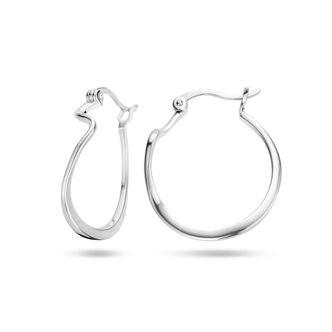 oorringen zilver gerhodineerd