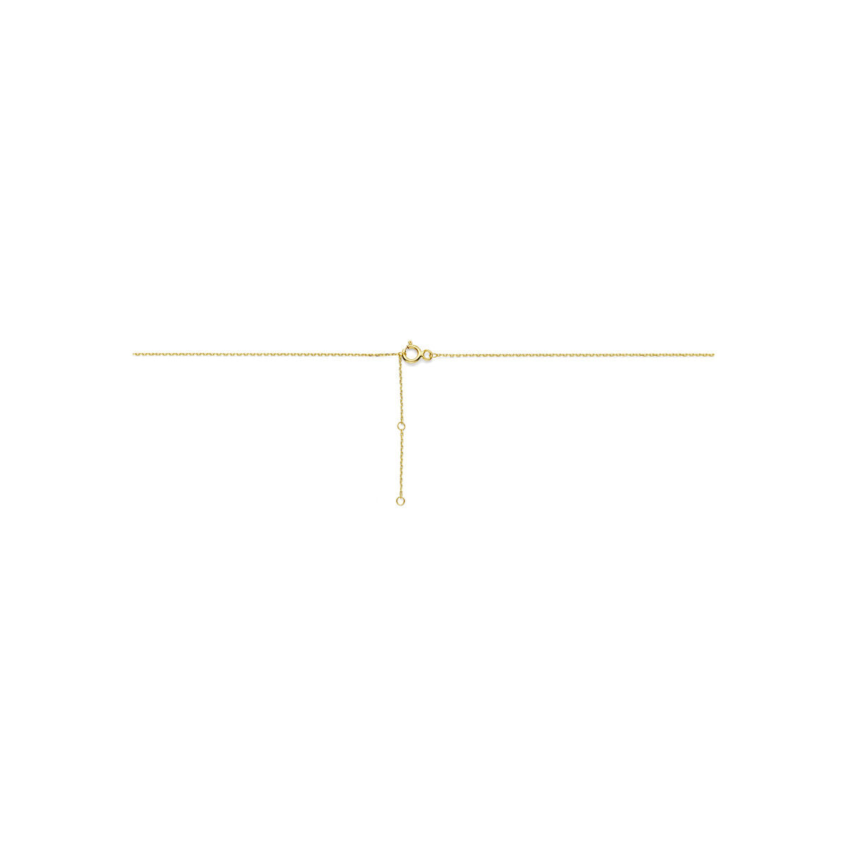 9k goudkleurig collier met kruisje