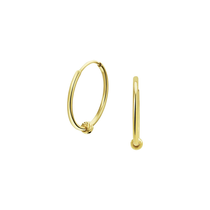 earrings ball 14K yellow gold