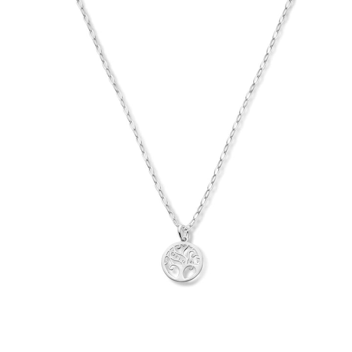 tree of life necklace 41 + 4 cm silver rhodium plated