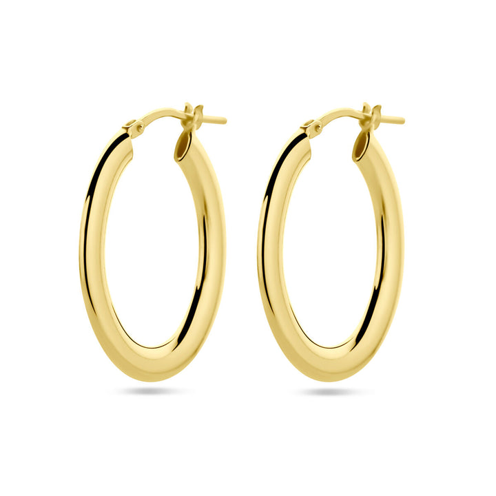 oorringen 1 micron zilver verguld (geel)