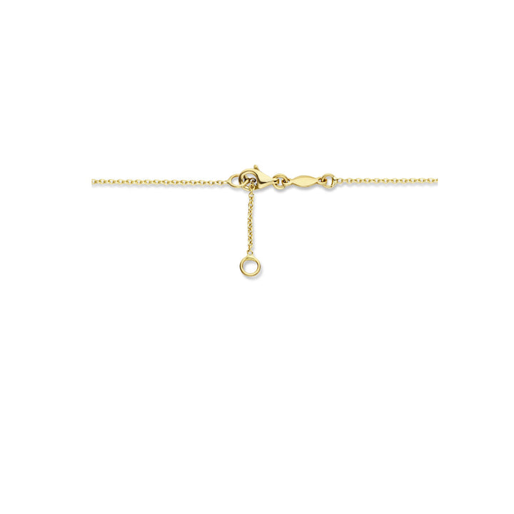 collier balkjes 43 - 45 cm 1,3 mm 14K geelgoud