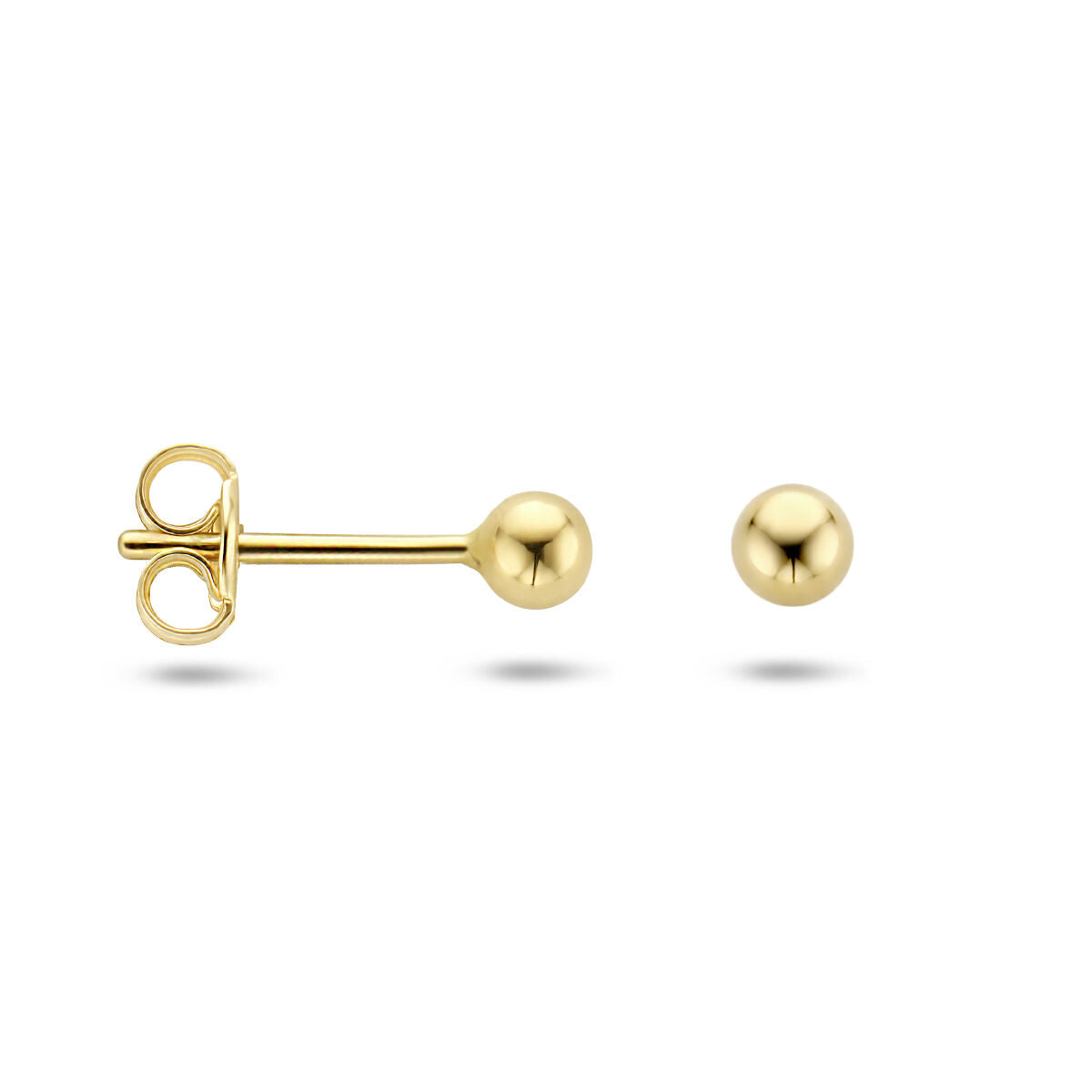 oorknoppen bol 14K geelgoud