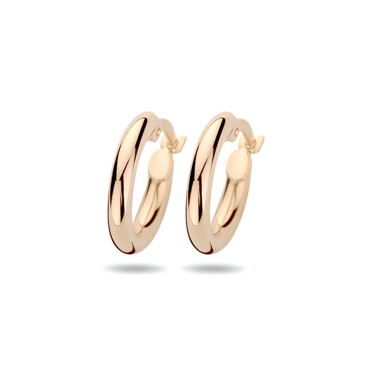 Ohrringe 2,5 mm Rundrohr 14K Roségold 