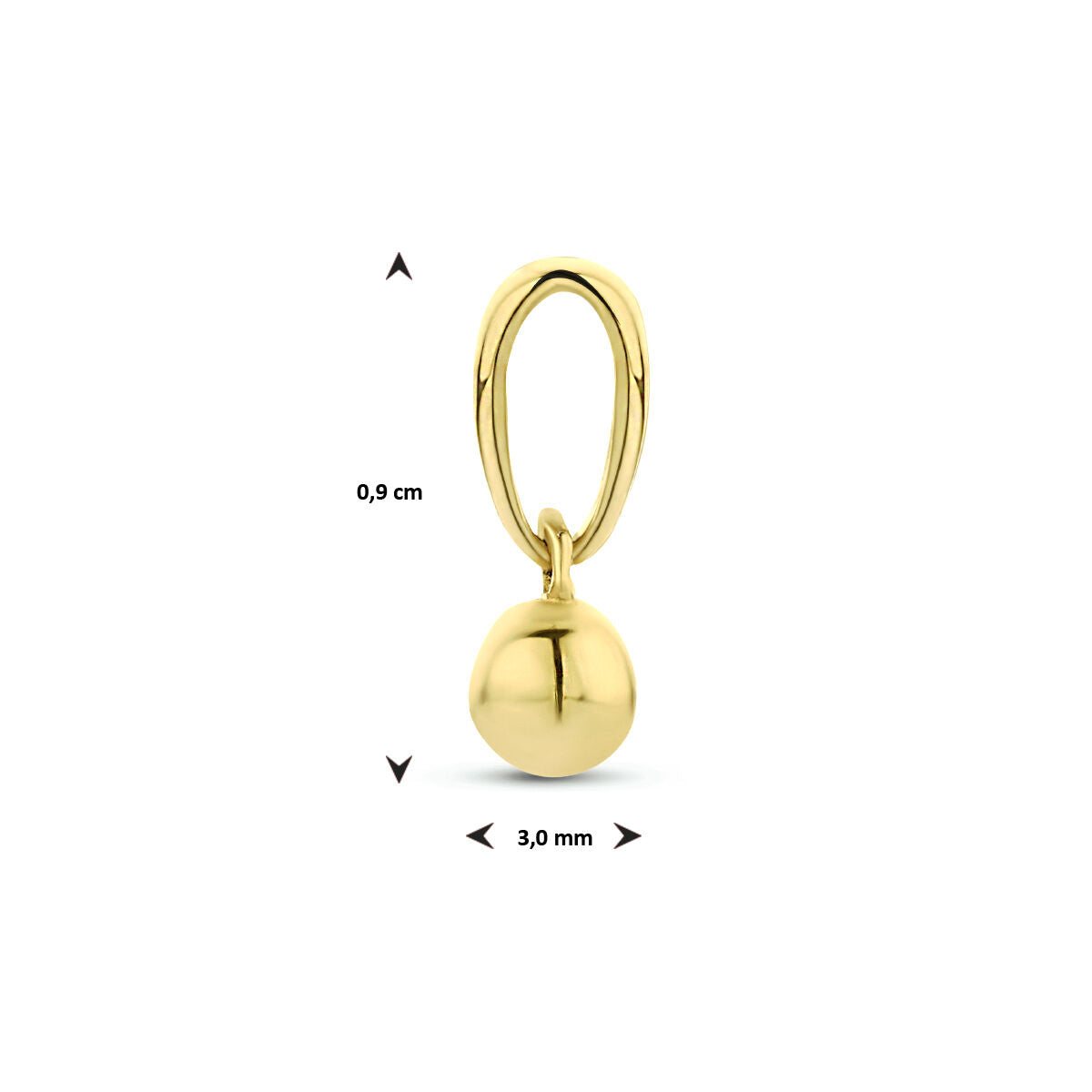 pendant ball 14K yellow gold