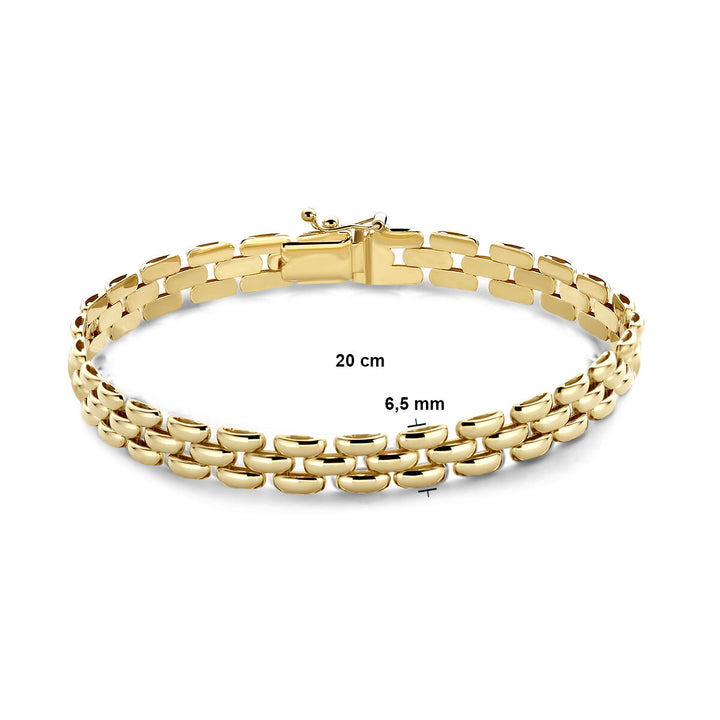 Gold bracelet ladies panther 14K