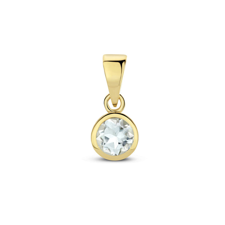 pendant with birthstone 14K yellow gold