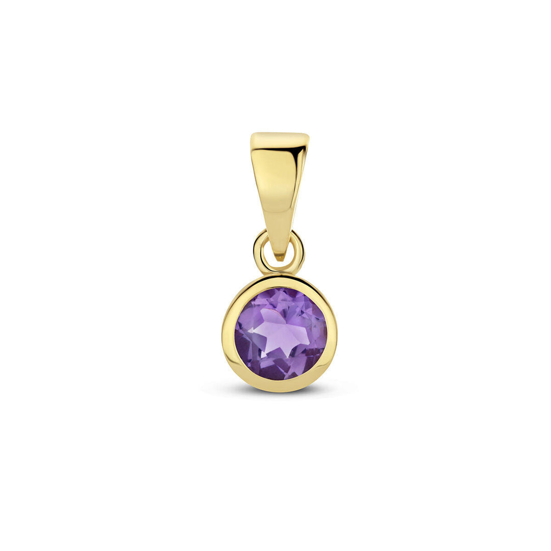 pendant with birthstone 14K yellow gold