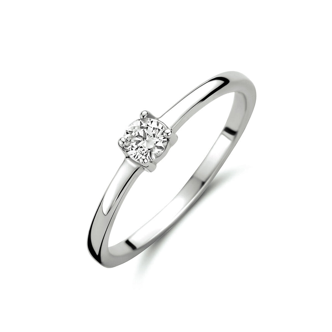 ring zirconia 14K white gold
