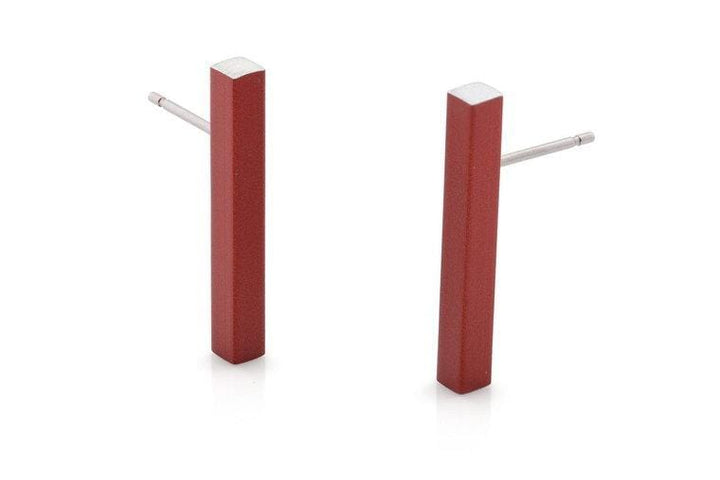 Ear Stud Bar Red O26R