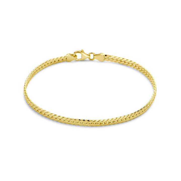 Armband Gourmet 3,4 mm 19 cm 14K Gelbgold