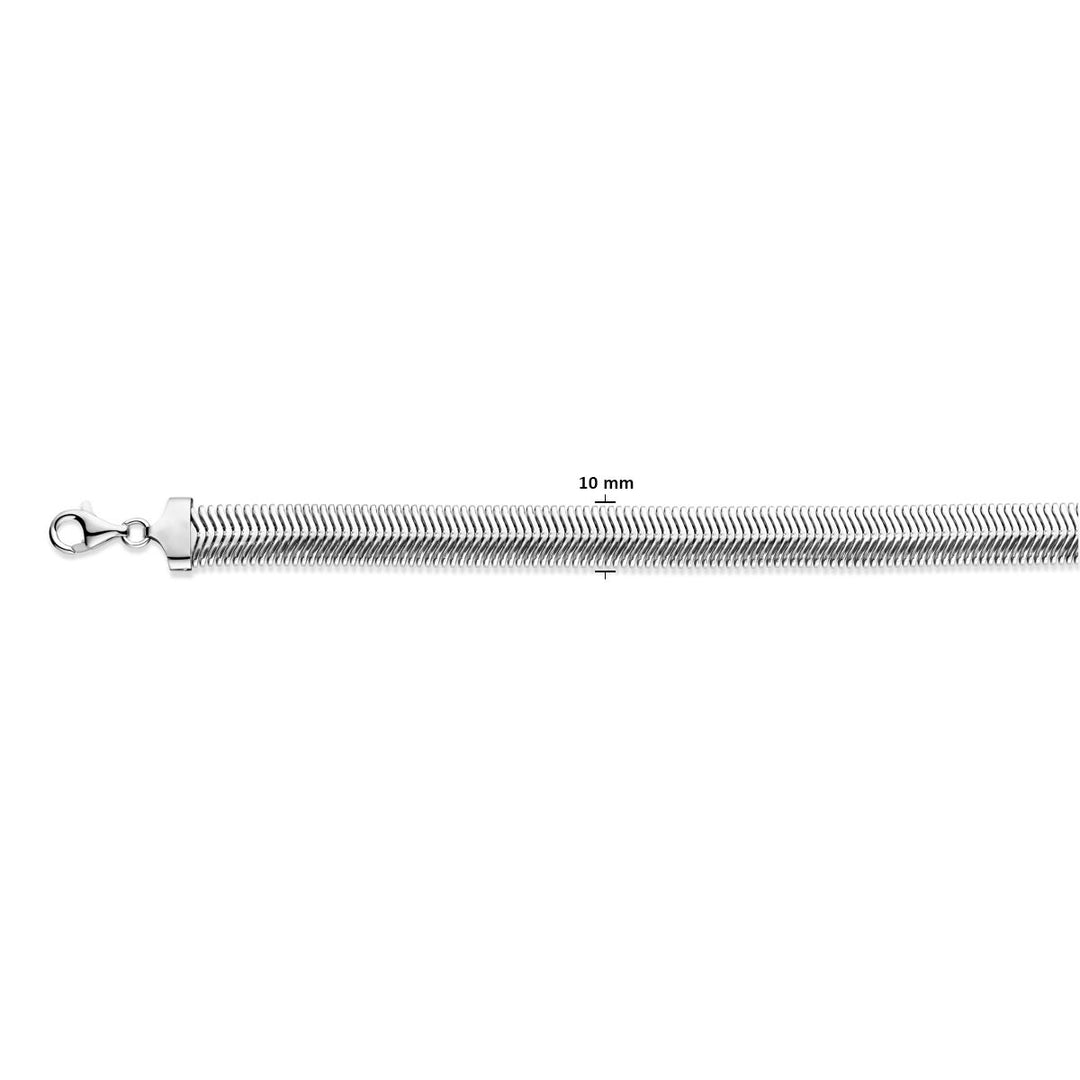 slang bol 10 mm zilver gerhodineerd